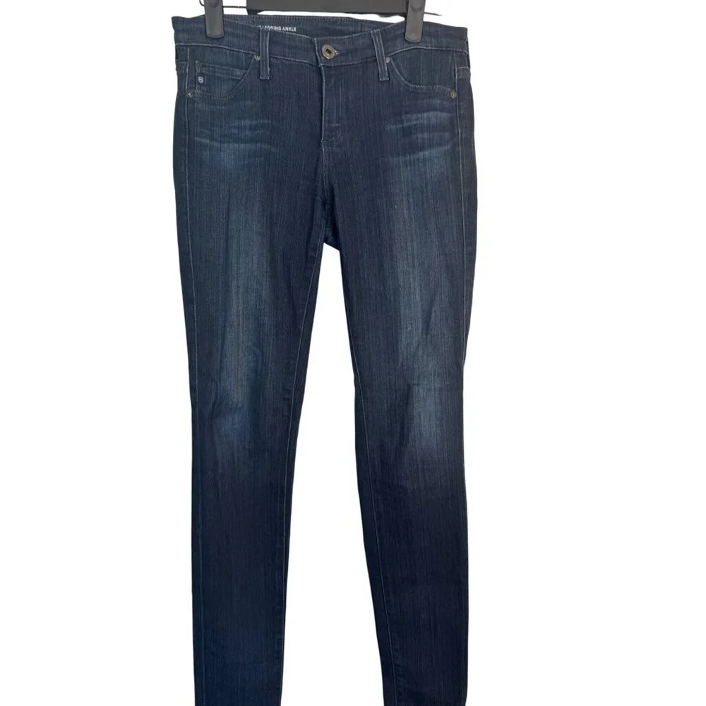AG Adriano Goldschmied Size 25 Dark Wash Legging Ankle Jeans Cotton Blend